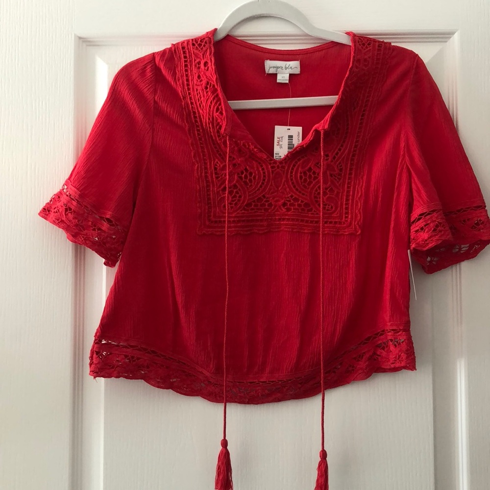 JUNIPER BLU red top size XS